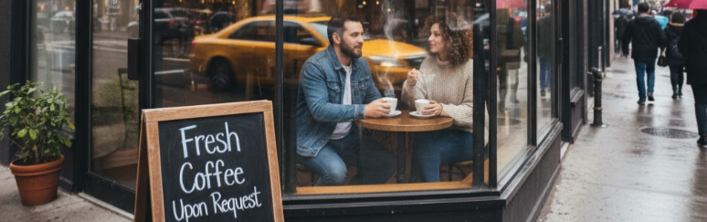 Couple Having Coffee