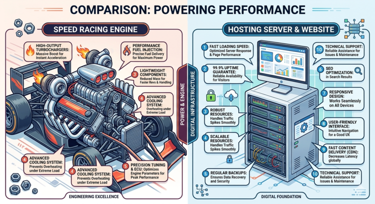 Managed eCommerce Hosting vs Racing Engine: The ROI of Speed