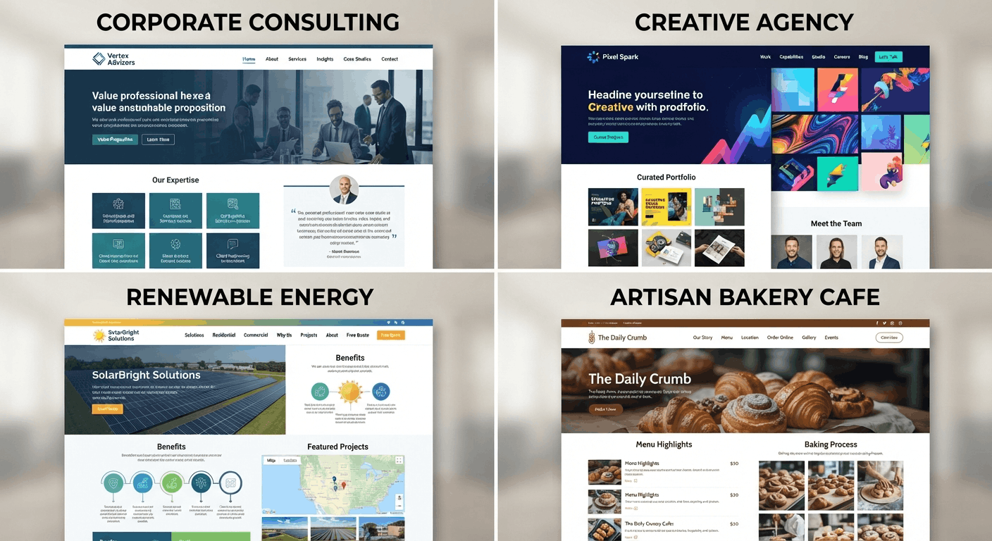 10 Page Website Samples