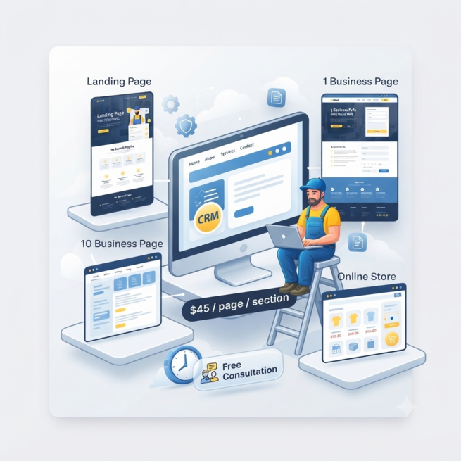 Custom Web Development Illustration